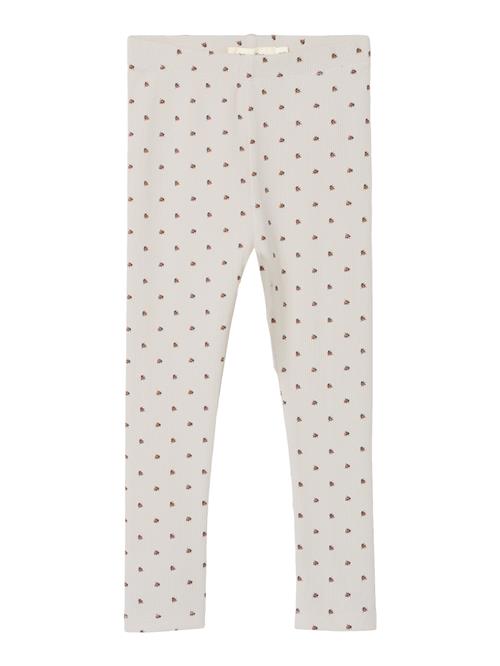 LIL ATELIER Rib Leggings Lago Kye Turtledove Ladybug