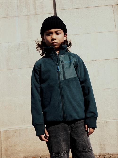 NAME IT Vindtæt Fleece Jakke Move03 Green Gables