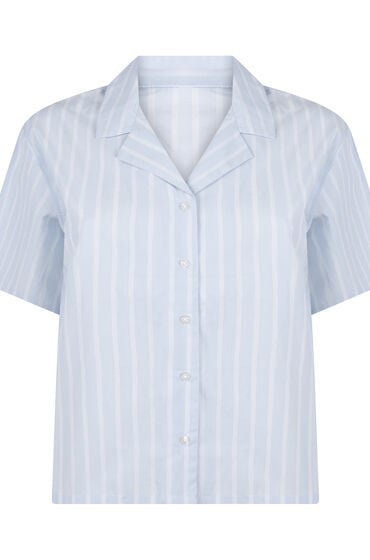 Hunkemöller Stribet Bomuldsjakke Blå