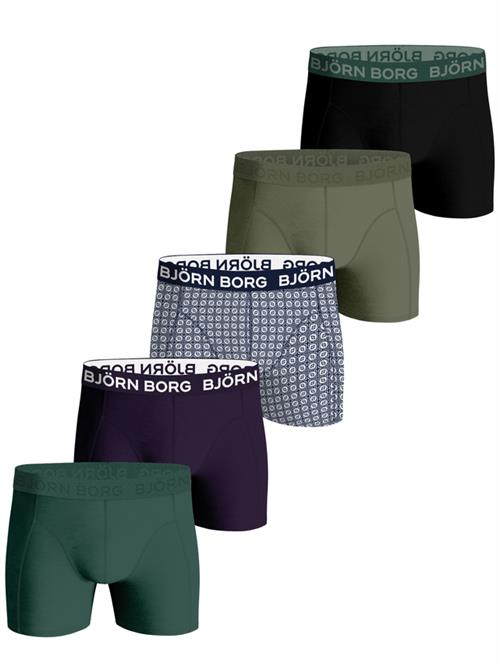 COTTON STRETCH BOXER 5p, MULTIPACK 6
