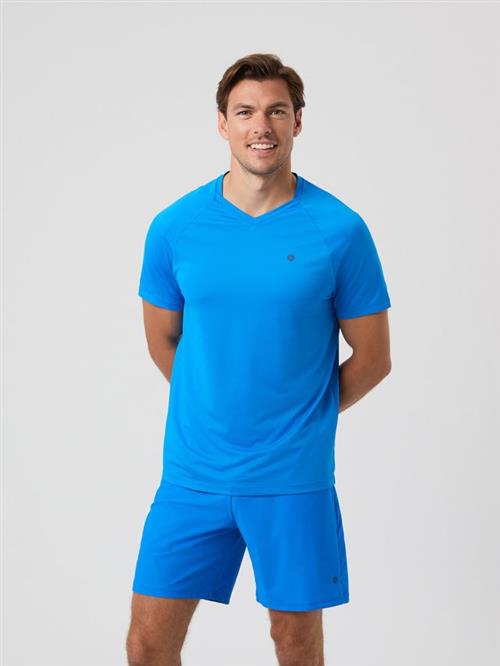 ACE V-NECK T-SHIRT, ELECTRIC BLUE LEMONADE
