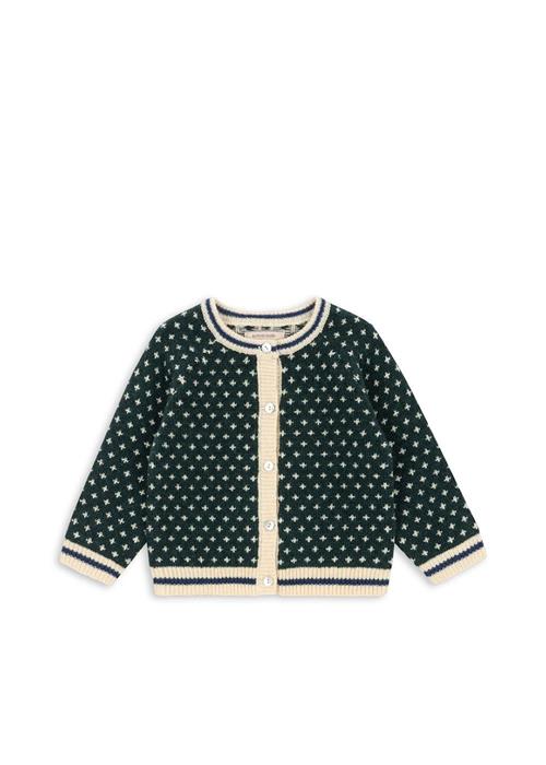 Konges Sløjd Billi Strikket Cardigan Green  Green 3 Y  Grøn  3 år  mand