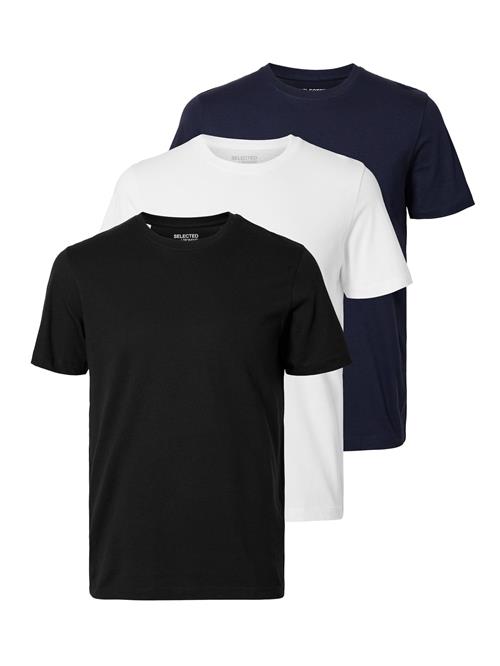 SELECTED Bluser & t-shirts 'SLHCormac'  navy / sort / hvid