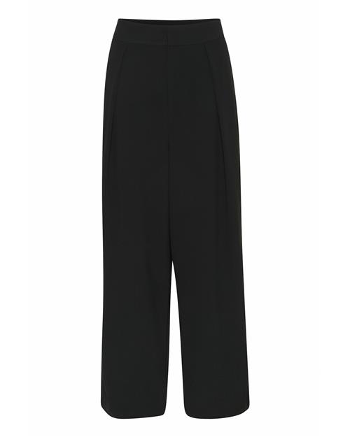 Kaffe Bukser med lægfolder 'KARoxy'  sort