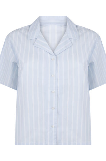 Hunkemöller Stribet Bomuldsjakke Blå