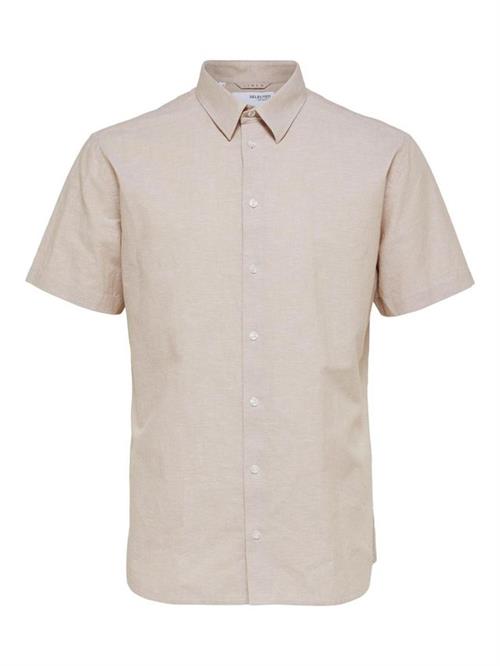 SLHSLIMNEW-LINEN SHIRT SS CLASSIC W