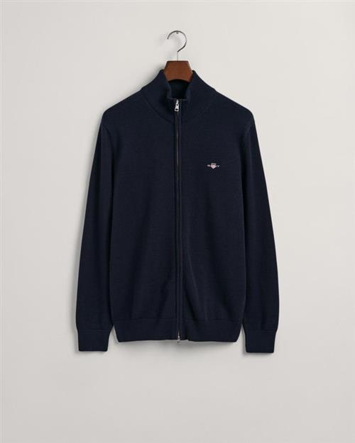 CASUAL COTTON ZIP CARDIGAN