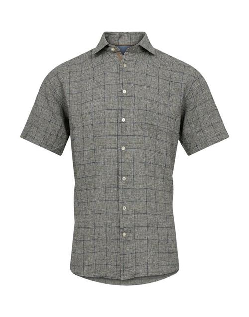 s/s regular fit linen