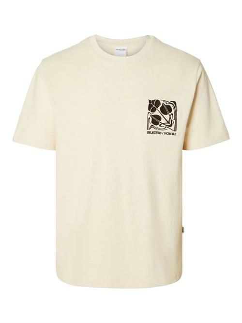 SLHRELAXPEAK EMB SS O-NECK TEE