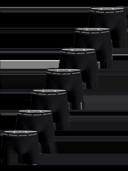 Björn Borg Cotton Stretch Boxer 7-pack Sort, XL