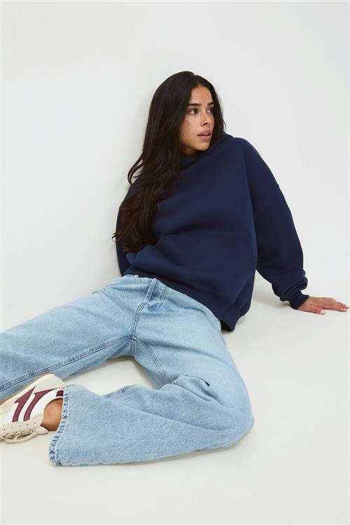 Gina Tricot - Iconic hoodie - hoodies - Blå - XS - Dame