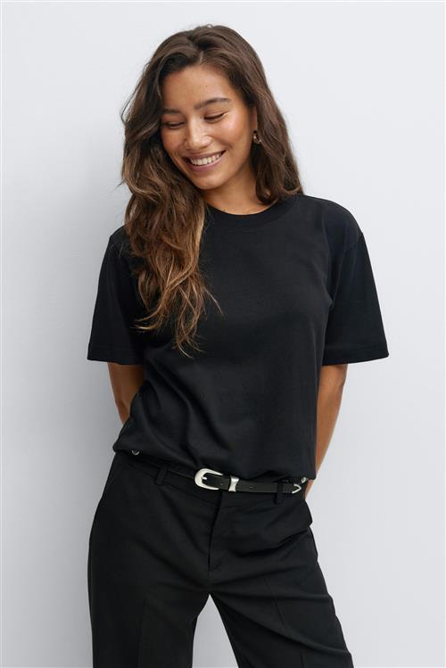 Gina Tricot - Perfect tee - Toppe - Sort - XS - Dame