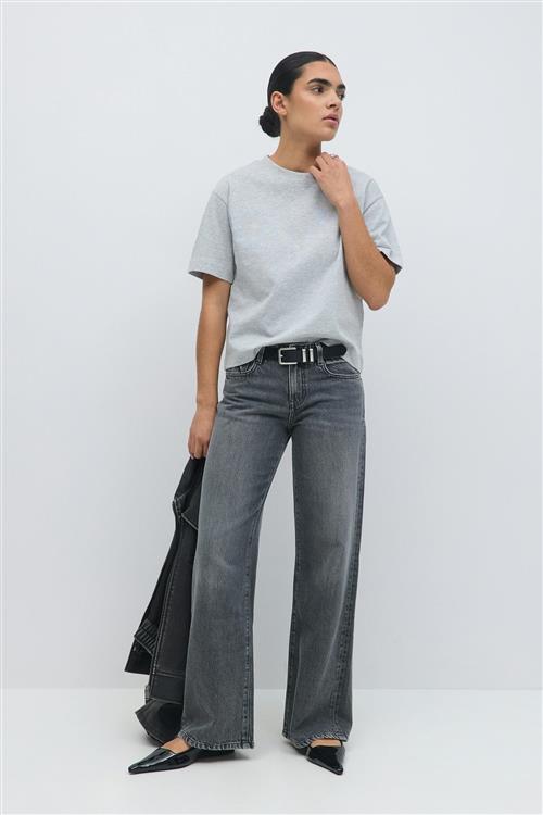 Gina Tricot - Perfect tee - t-shirts - Grå - M - Dame