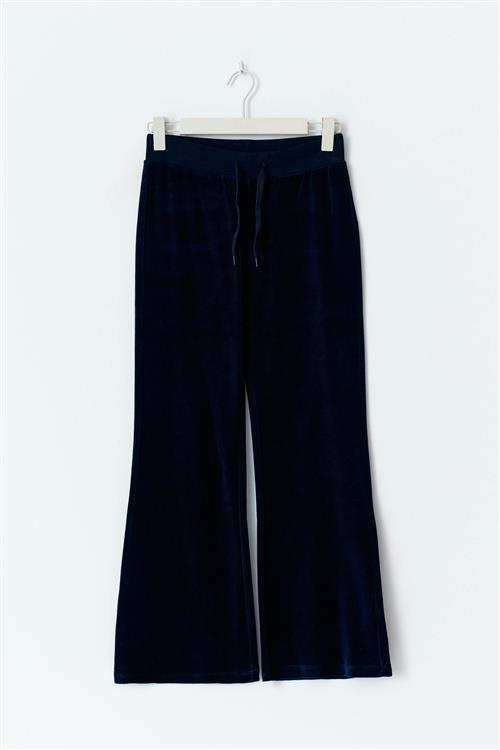 Gina Tricot - Y velour trousers - homewear - Blå - 146/152 - Pige