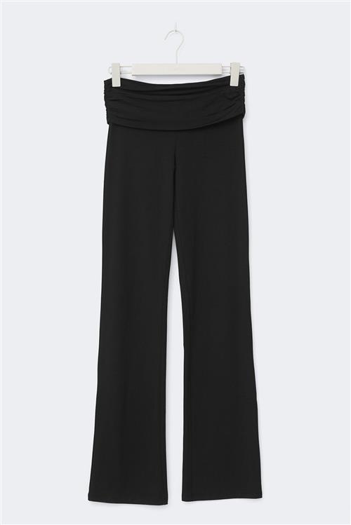 Gina Tricot - Y low flare trousers tall - Bukser til piger 9–14 år - Sort - 158/164 - Pige