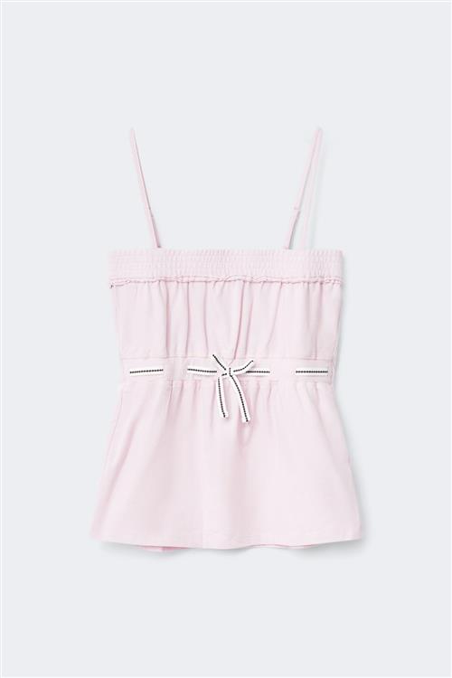 Gina Tricot - Y detail top - Toppe - Lyserød - 170 - Pige