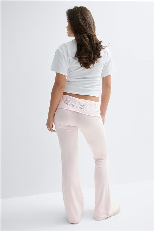 Gina Tricot - Y low waist yoga leggings - underdele - Lyserød - 158/164 - Pige