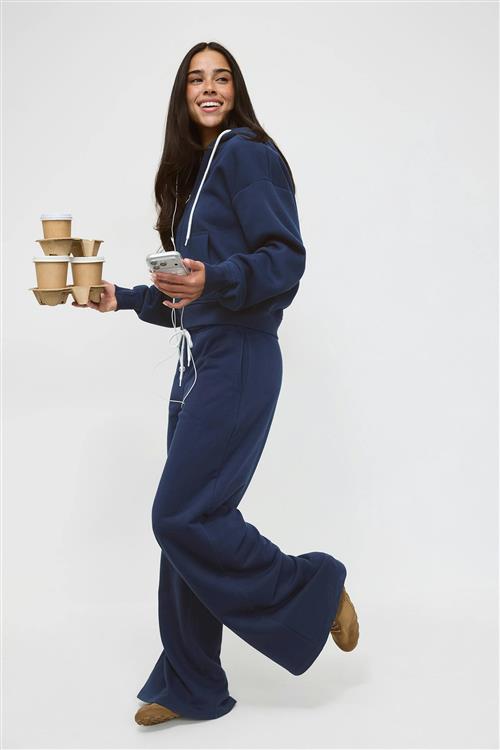 Gina Tricot - Comfy low sweatpants - Joggingbukser - Blå - XS - Dame