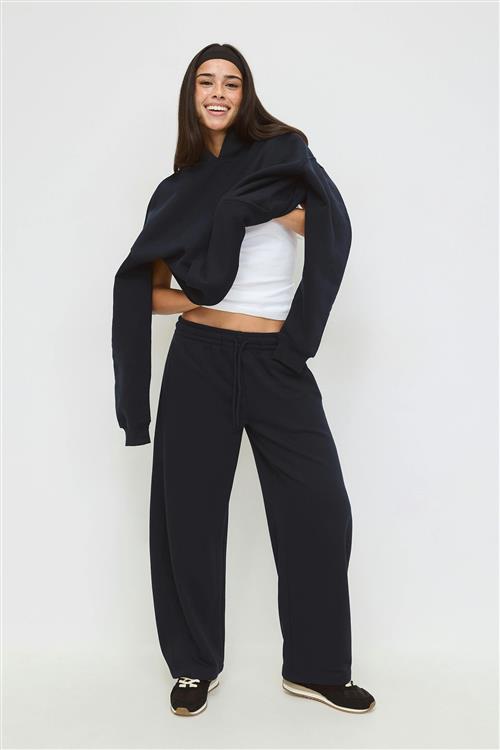 Gina Tricot - Barrel sweatpants - Joggingbukser - Sort - XS - Dame