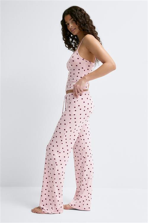 Gina Tricot - Low waist loungewear trousers - Bukser - Lyserød - XS - Dame