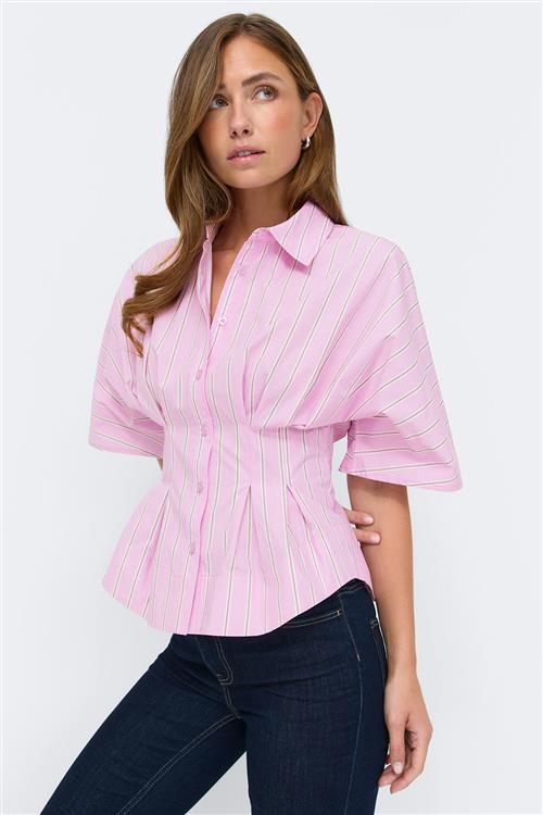 Gina Tricot - Shaped shirt - figursyede skjorter - Lyserød - L - Dame