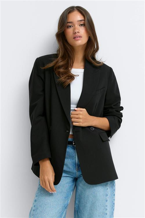 Gina Tricot - Double breasted blazer - Blazere - Sort - S - Dame