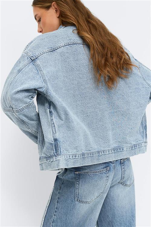 Gina Tricot - Loose denim jacket - Denim jakker - Blå - XS - Dame