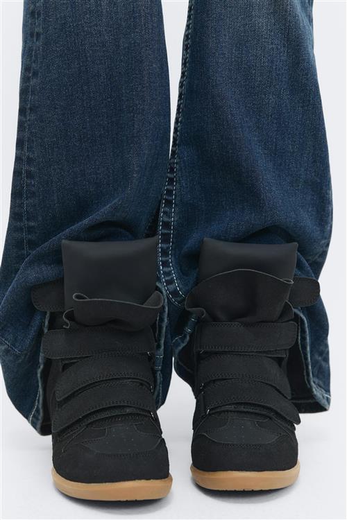 Gina Tricot - 14+ wedge sneakers - sko - Sort - 40 - Dame