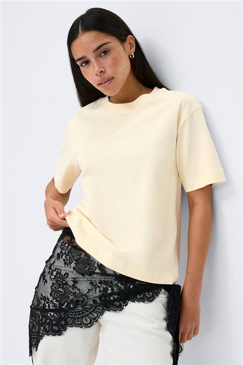 Gina Tricot - Perfect tee - t-shirts - Gul - XL - Dame