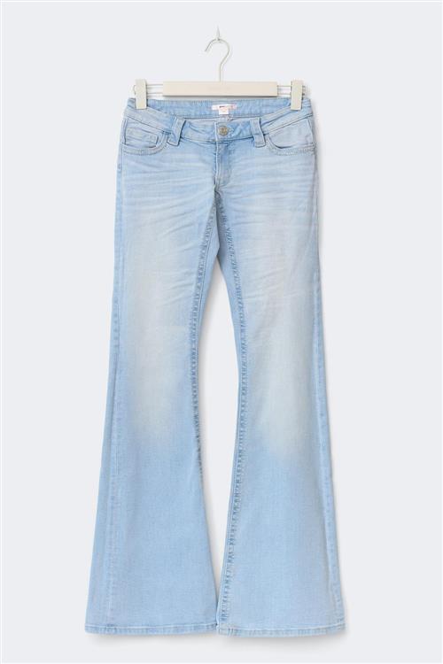 Gina Tricot - 14+ for real low tall jeans - Low waist jeans - Blå - XXS - Dame
