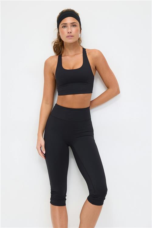 Gina Tricot - Soft yoga top - pilates - Sort - XS - Dame