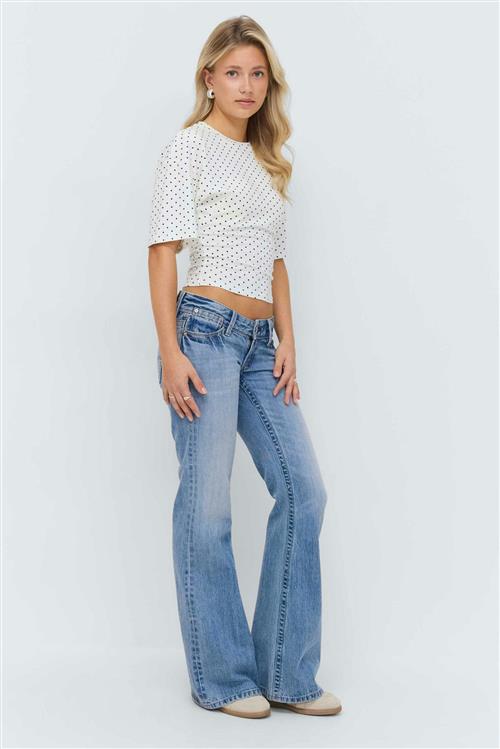 Gina Tricot - 14+ miss lowlow jeans - Jeans - Blå - M - Dame