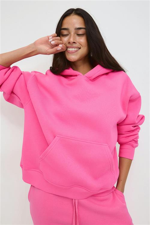 Gina Tricot - Iconic hoodie - hoodies - Lyserød - XL - Dame