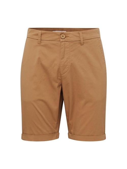 KnowledgeCotton Apparel Lærredsbukser 'Chuck'  sepia