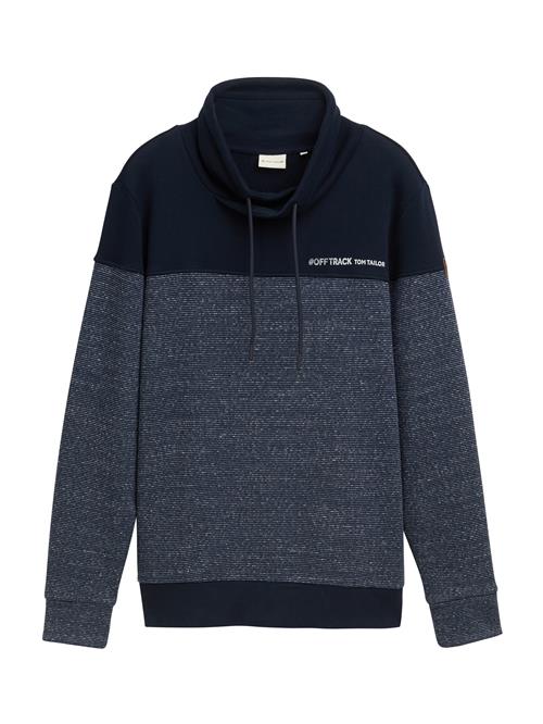 TOM TAILOR Sweatshirt  navy / hvid