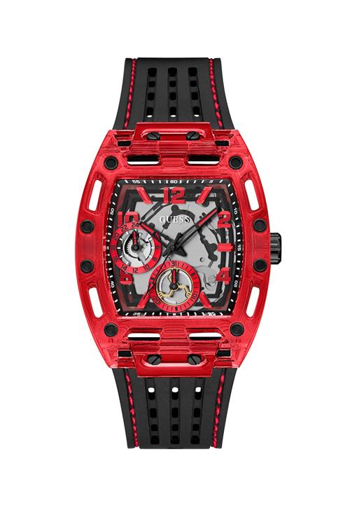 GUESS Analogt ur 'Phoenix'  rød / sort
