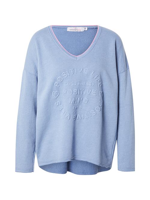 Zwillingsherz Sweatshirt 'Positive Mind'  blue denim