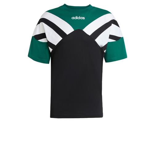 ADIDAS ORIGINALS Bluser & t-shirts 'Archive Cutline'  mørkegrøn / sort / hvid