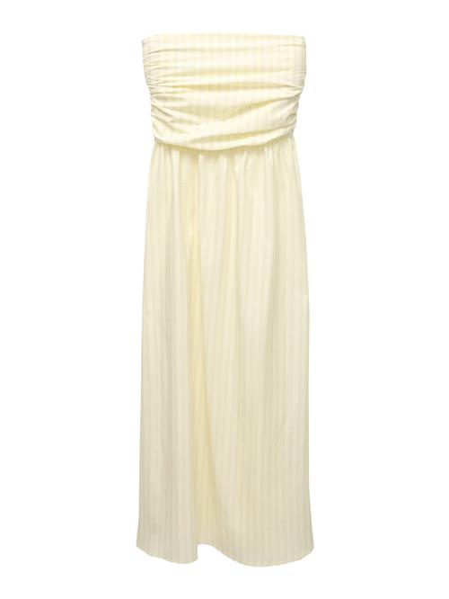 Pull&Bear Sommerkjole  curry / pastelgul / hvid