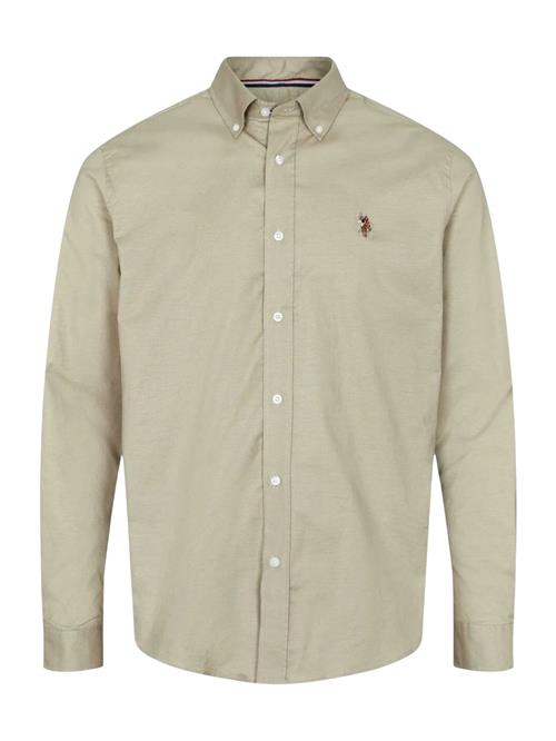 U.S. POLO ASSN. Skjorte 'UMCalvert'  beige