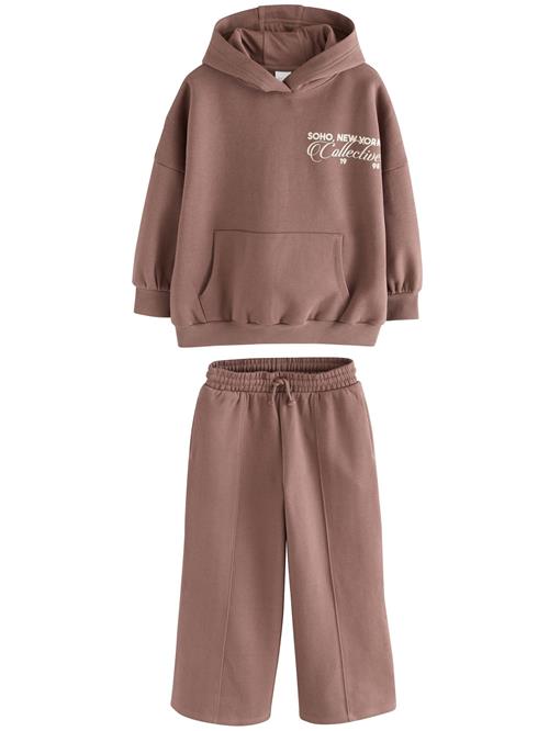 Next Joggingdragt  brun / hvid