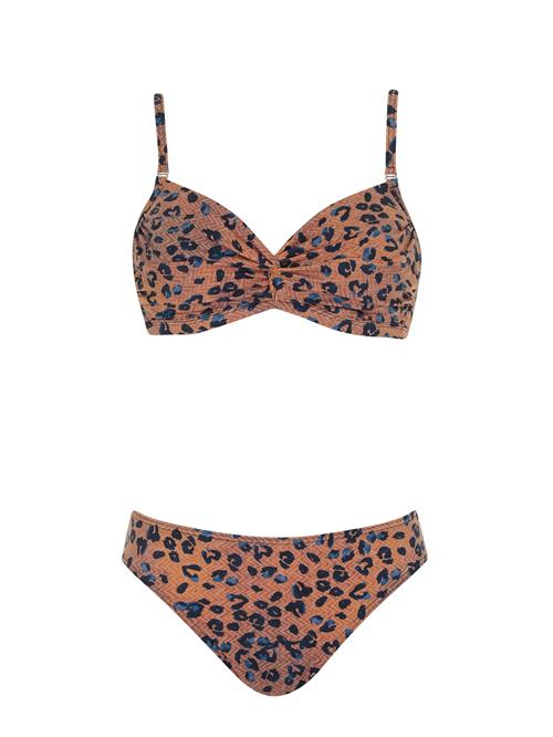 OLYMPIA Bikini  mørkeblå / brun / offwhite