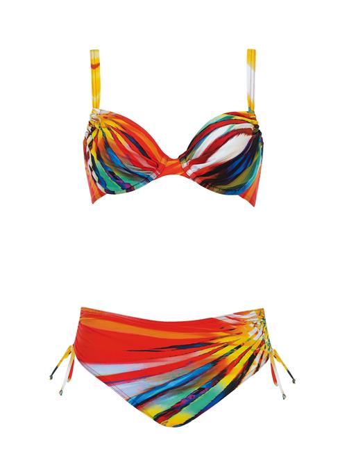 SUNFLAIR Bikini  blå / safran / lysegrøn / rød