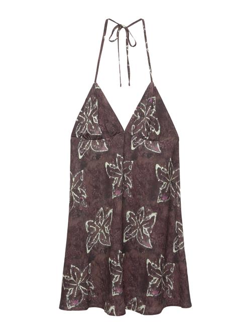 Pull&Bear Sommerkjole  lilla / aubergine / offwhite