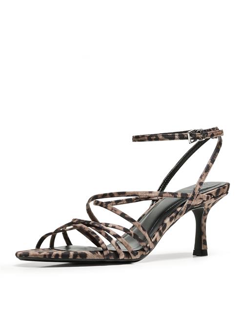 Bershka Sandaler med rem  lysebrun / sort