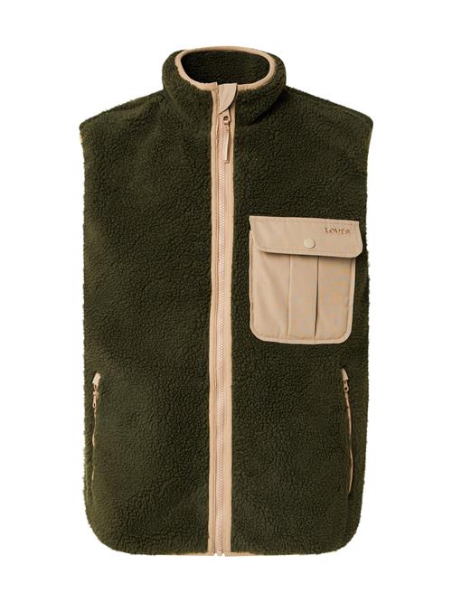 LEVI'S ® Vest 'Joonie Sherpa Vest'  beige / oliven