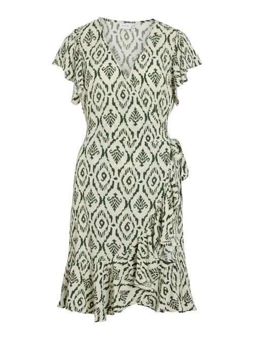 VILA Kjole 'VINoka'  greige / mørkegrøn