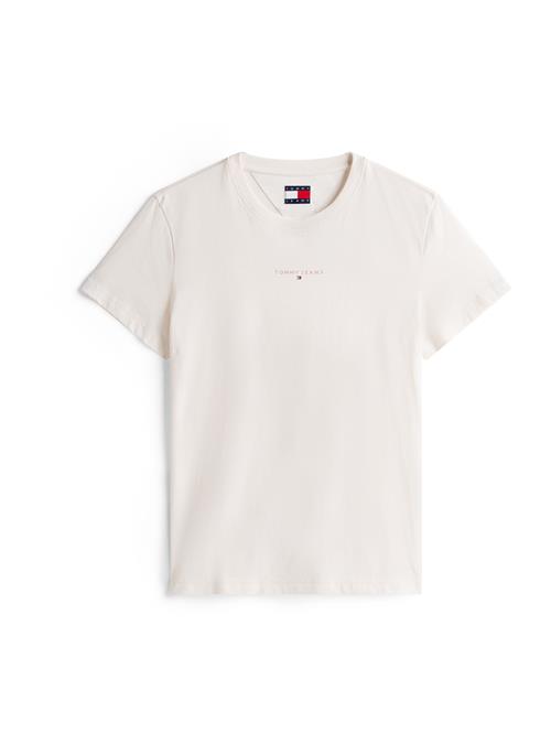Tommy Jeans Shirts 'LINEAR'  lys rød / hvid