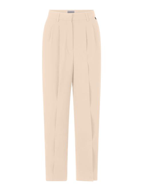 Rich & Royal Bukser med lægfolder  beige