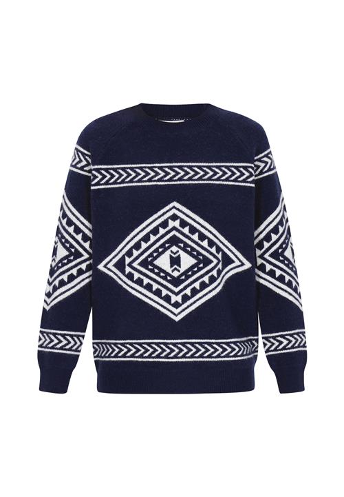 IZIA Pullover  navy / hvid